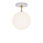 Alto Surface 8" shown in Brass with White and a Brownstone White Star Ceramic Canopy