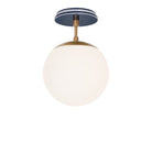 Alto Surface 8" shown in Heirloom Brass with an Indigo Blue Star Ceramic Canopy