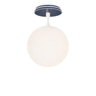 Alto Surface 8" shown in White with an Indigo Blue Star Ceramic Canopy