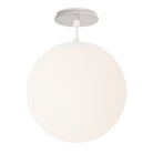 Alto Surface 12” shown in White with a Brownstone White Sunflower Ceramic Canopy