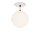 Alto Surface 8" shown in White with Brass and a Brownstone White Swift Ceramic Canopy