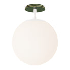 Alto Surface 12” shown in White with a Forest Green Swift Ceramic Canopy