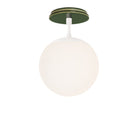 Alto Surface 8" shown in White with a Forest Green Swift Ceramic Canopy