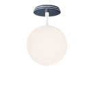 Alto Surface 8" shown in White with an Indigo Blue Swift Ceramic Canopy