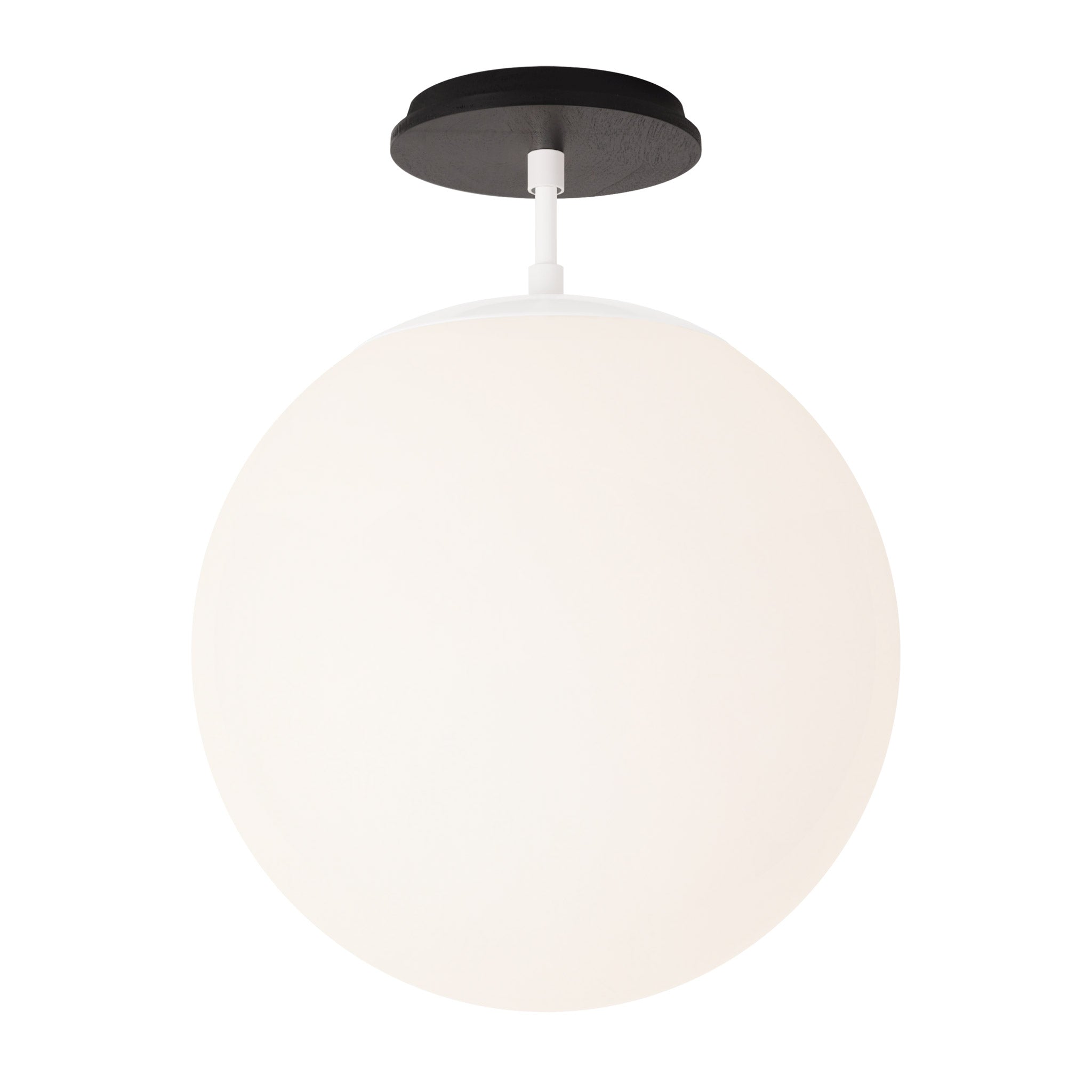 Alto Surface 12” shown in White with a Black Stained Wood Canopy