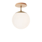 Alto Surface 8" shown in Heirloom Brass with a Maple Wood Canopy