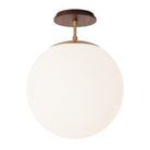 Alto Surface 12” shown in Heirloom Brass with a Walnut Wood Canopy