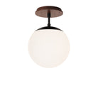 Alto Surface 8" shown in Matte Black with a Walnut Wood Canopy