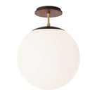 Alto Surface 12” shown in Matte Black with Brass and a Walnut Wood Canopy