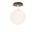 Alto Surface 8" shown in White with a Walnut Wood Canopy