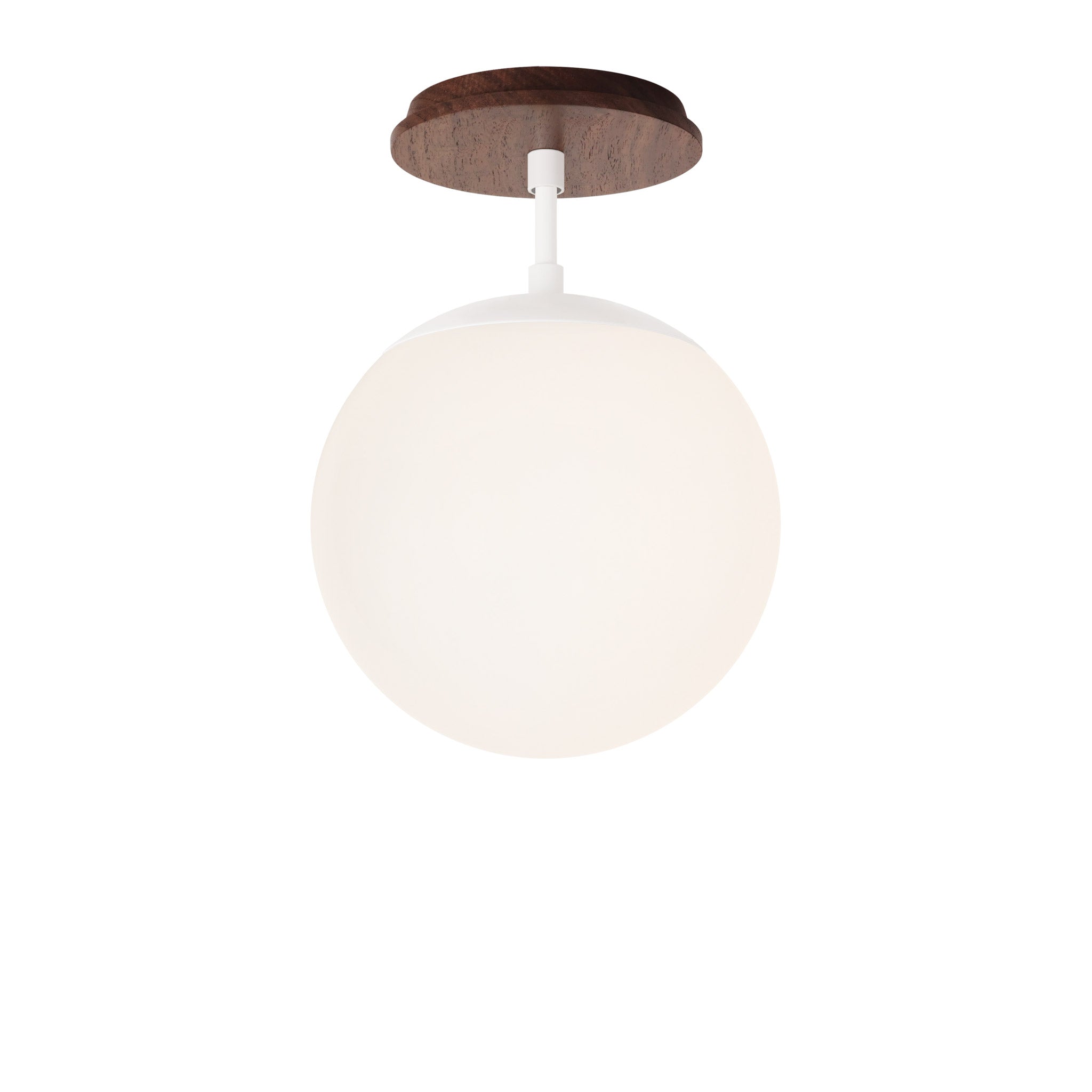 Alto Surface 8" shown in White with a Walnut Wood Canopy