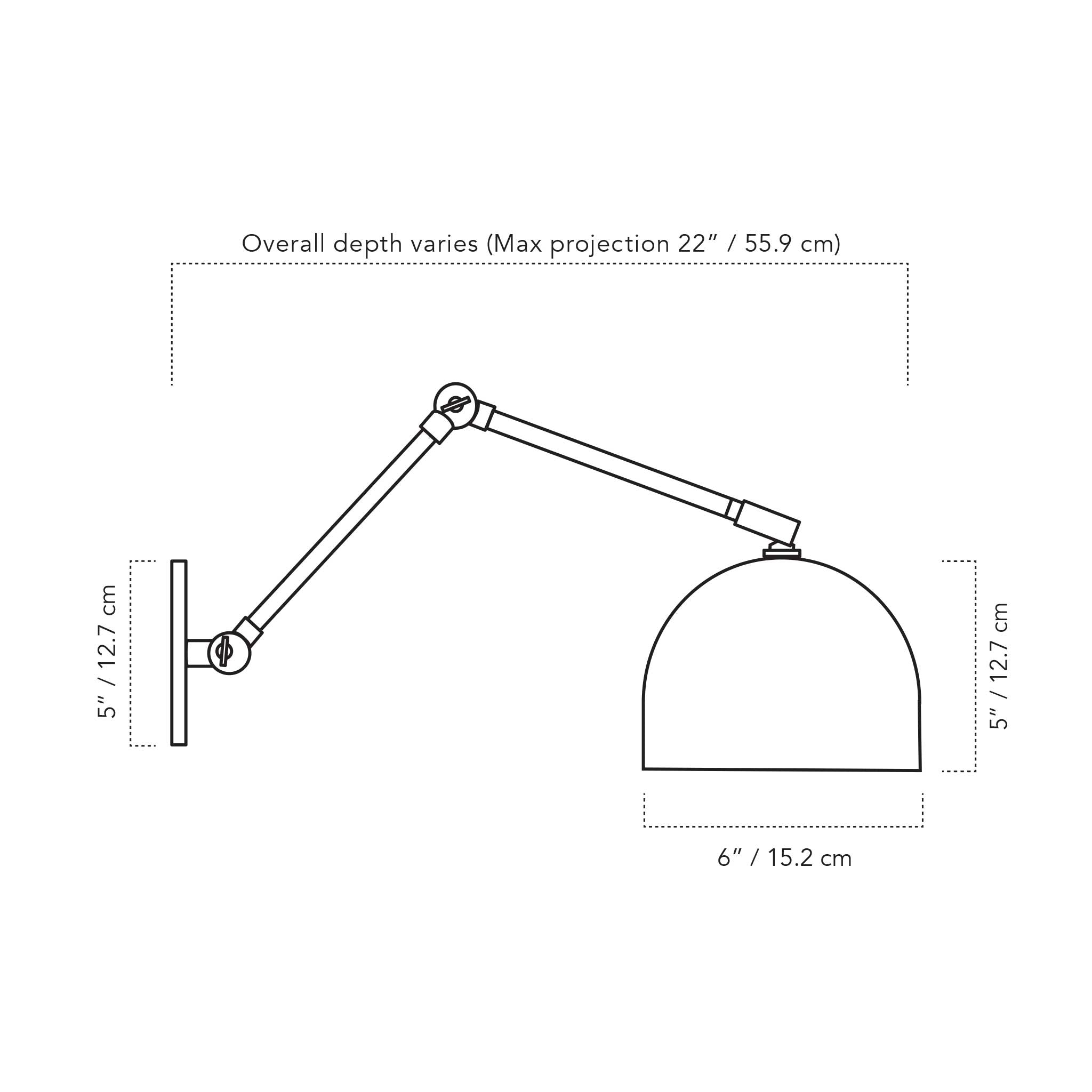 A Technical Drawing Of The Amélie Double Articulated 6"