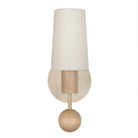 Amherst sconce shown in Maple with Gloss Crackle Glaze ceramic