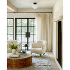 Anni Large shown with a Matte Black canopy and Matte Black accent finish