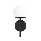 Athena 6" shown in Matte Black with an Opal 6" globe