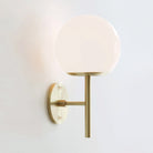 Athena 8" shown in Brass with an Opal 8" globe