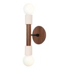 Bailey Sconce shown in Walnut and Matte Black with a Walnut Wood Canopy