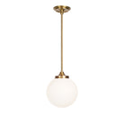 Bijou Pendant 10" Globe shown in Heirloom Brass