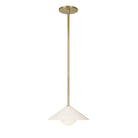 Elvia Pendant shown in Brass