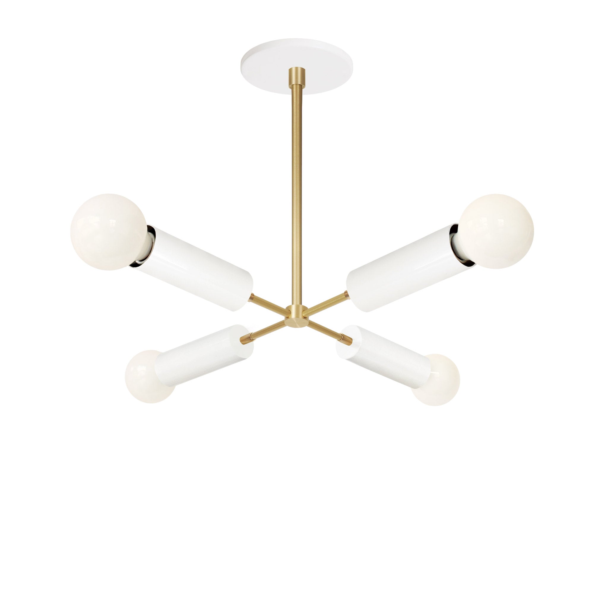 Fjord Compass shown in White and Brass