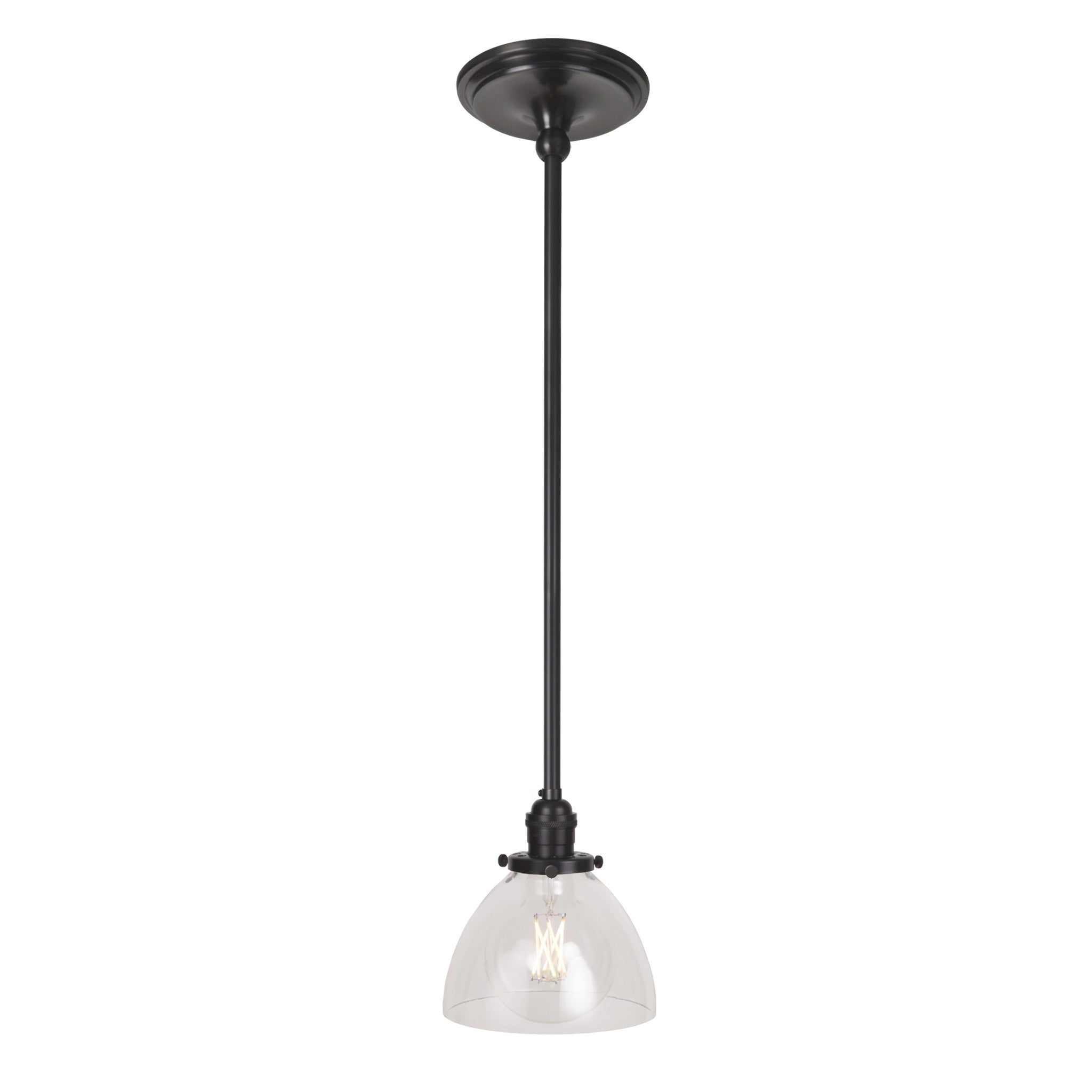 Grace Rod Pendant shown in Graphite Patina