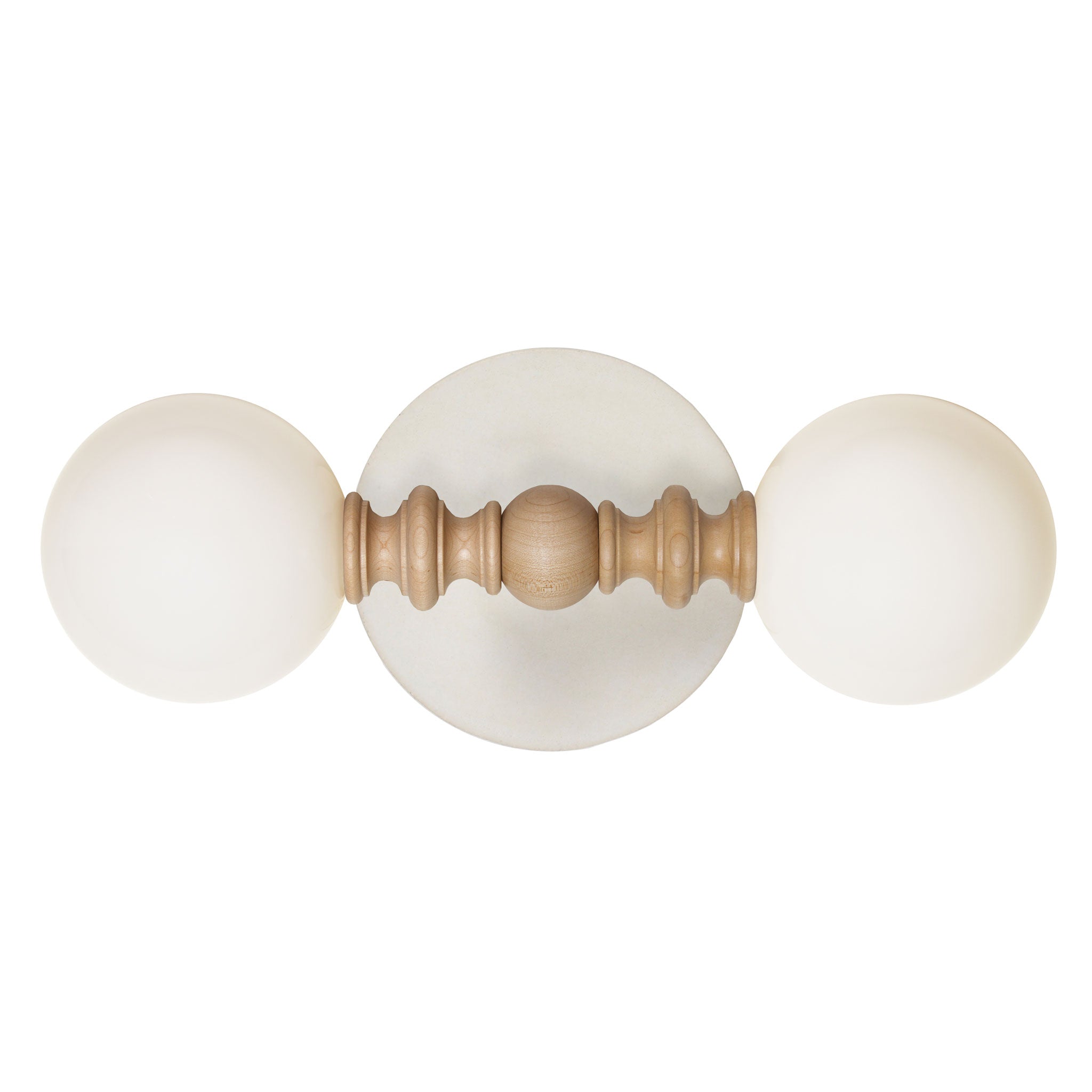 Lucy shown with Natural White Glaze ceramic canopy