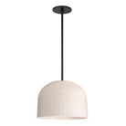 Morgan Pendant shown in Gloss White Glaze and Matte Black