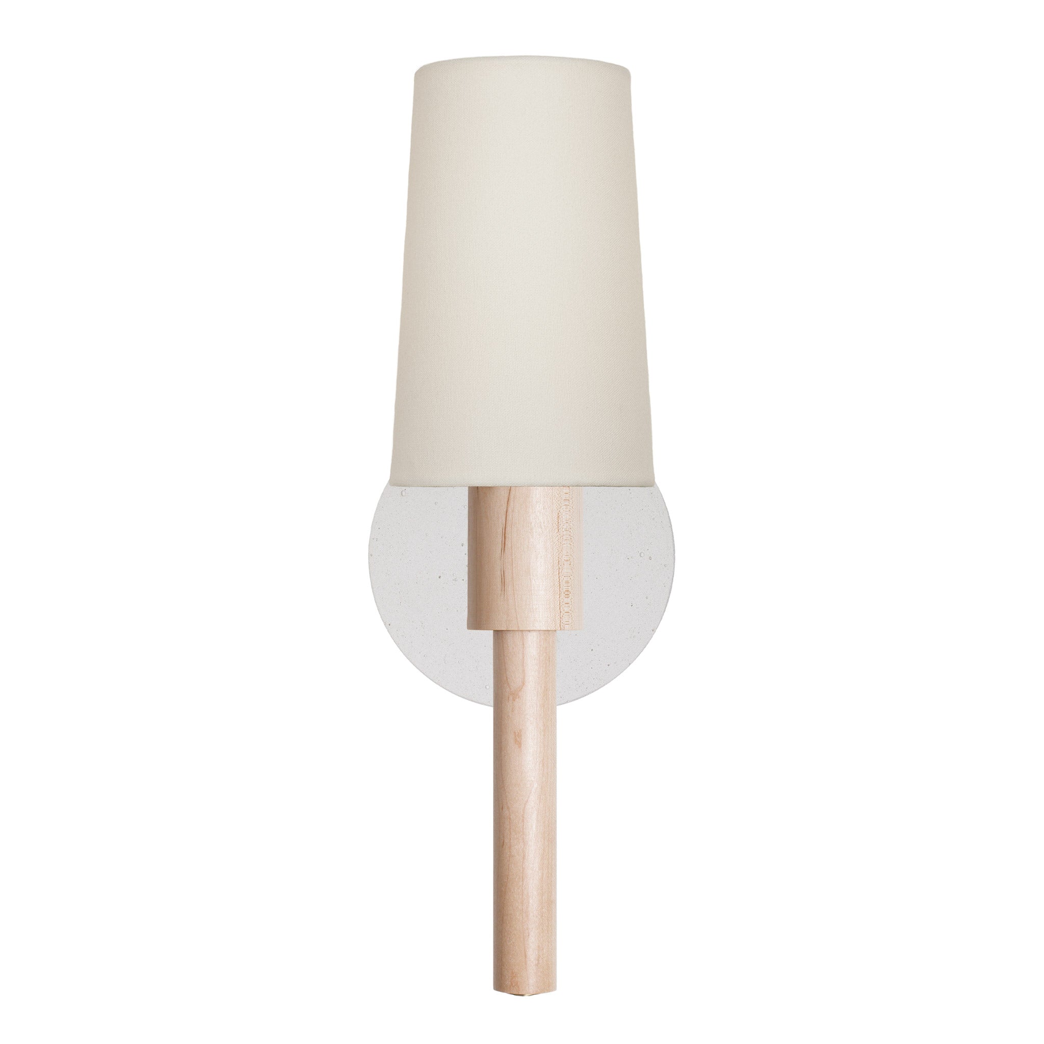 Parker Linen shown in Maple with a Cloud Concrete Canopy