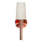 Parker Linen shown in Walnut with a Pink and Cream Sun Ray Ceramic