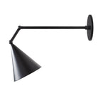 Petra Articulated shown in Matte Black with a 12" arm