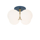 Selene Compass Surface shown in Brass with an Ocean Blue Canopy