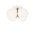 Selene Compass Surface shown in Heirloom Brass with a White Canopy