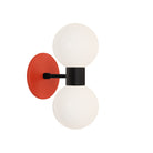 Selene Double shown in Matte Black with a Persimmon Canopy