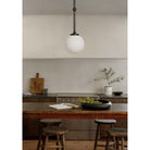 Sorbonne Pendant 10" Globe shown in Graphite Patina