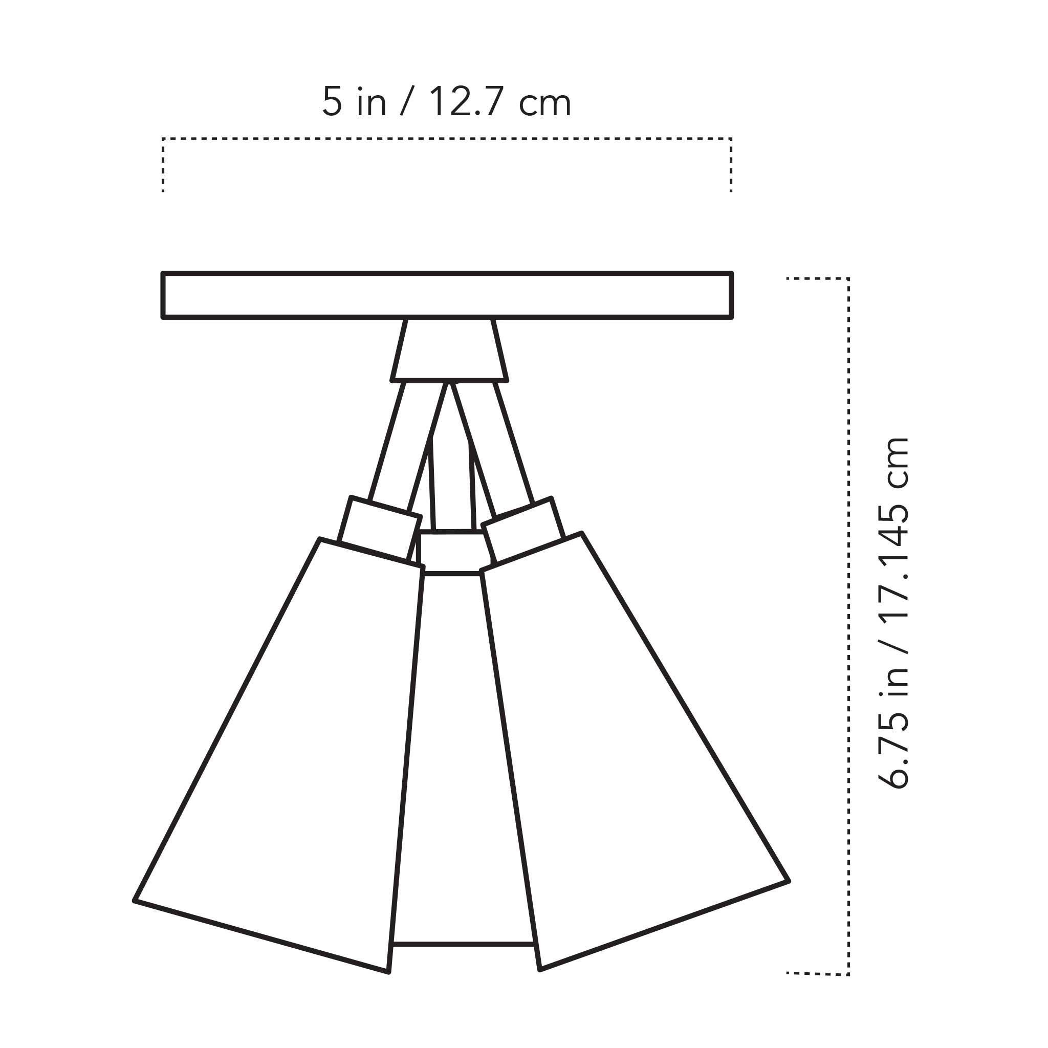 A Technical Drawing Of The Spectra Ceiling Light