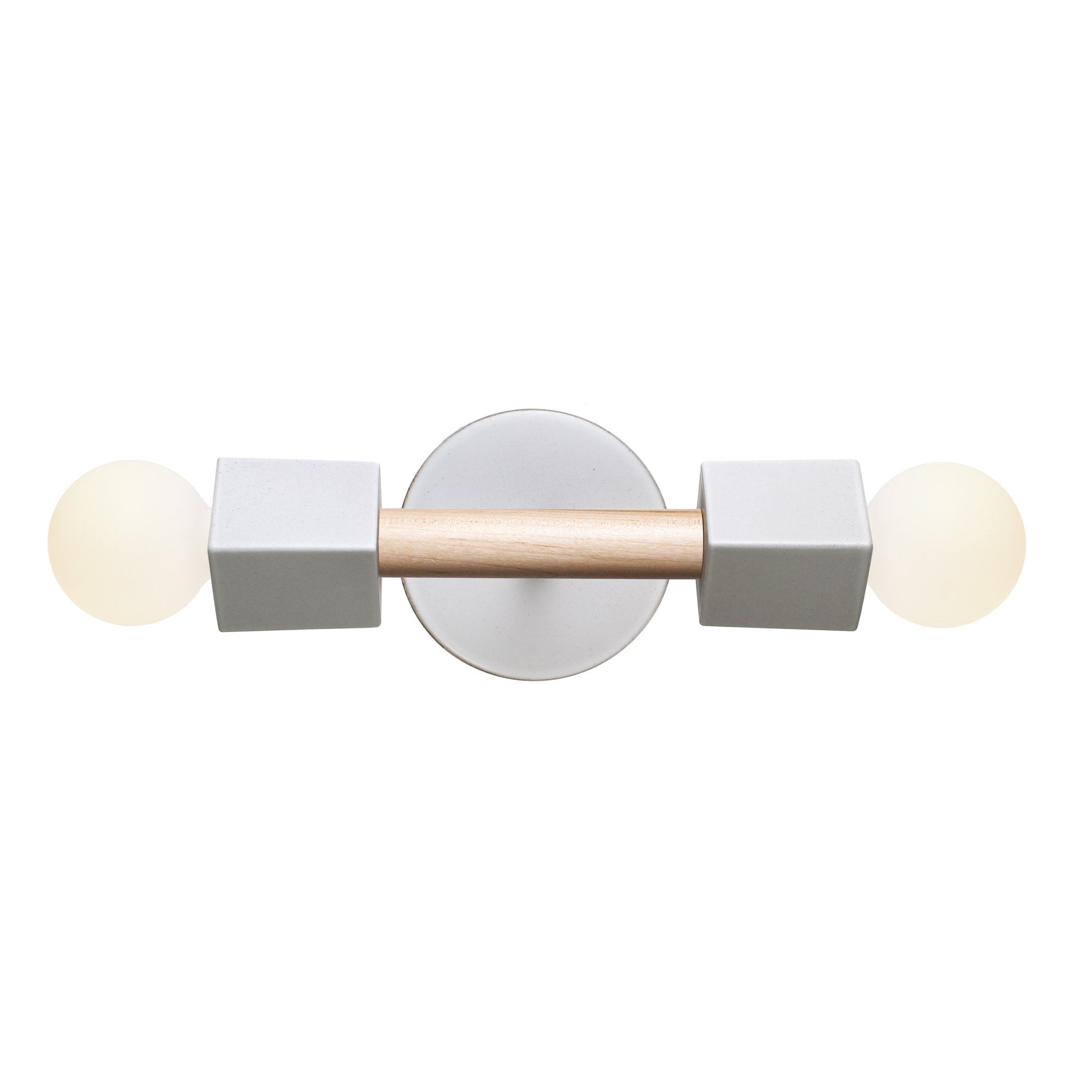Stanton shown in Maple with a Swift canopy pattern in Brownstone White Ceramic