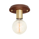 Swift shown with a Walnut Wood canopy and Brass socket cup