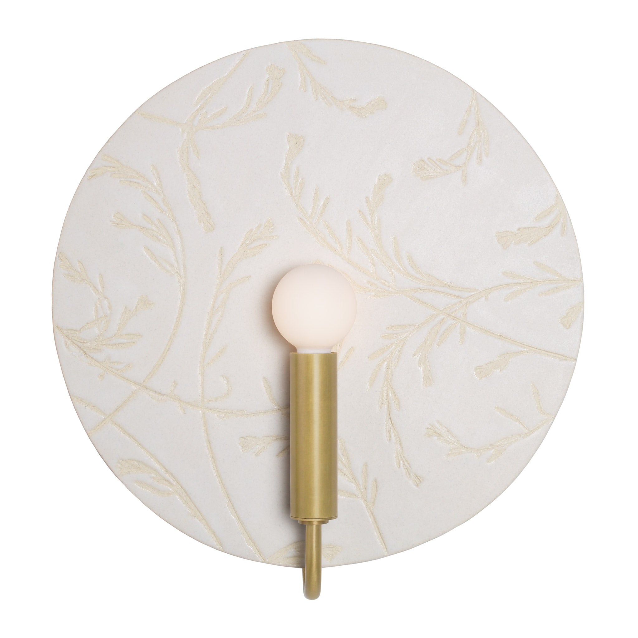 Tanglewood ADA shown in Brass with a Natural White Tanglewood Ceramic 