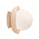 Terra Lexi shown in Shell ceramic and Maple Wood canopy