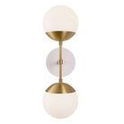 Theo shown in Heirloom Brass with a Brownstone White Star Ceramic Canopy