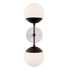 Theo shown in Matte Black with a Brownstone White Star Ceramic Canopy