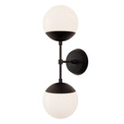 Theo shown in Matte Black and a Black Stained Wood Canopy