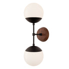 Theo shown in Matte Black and a Walnut Wood Canopy