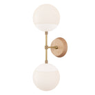 Theo shown in White with Brass and a Maple Wood Canopy