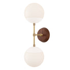 Theo shown in White with Brass and a Walnut Wood Canopy