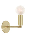 Tilt Sconce shown in Brass with a 6" arm 