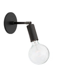 Tilt Sconce shown in Matte Black with a 3" arm
