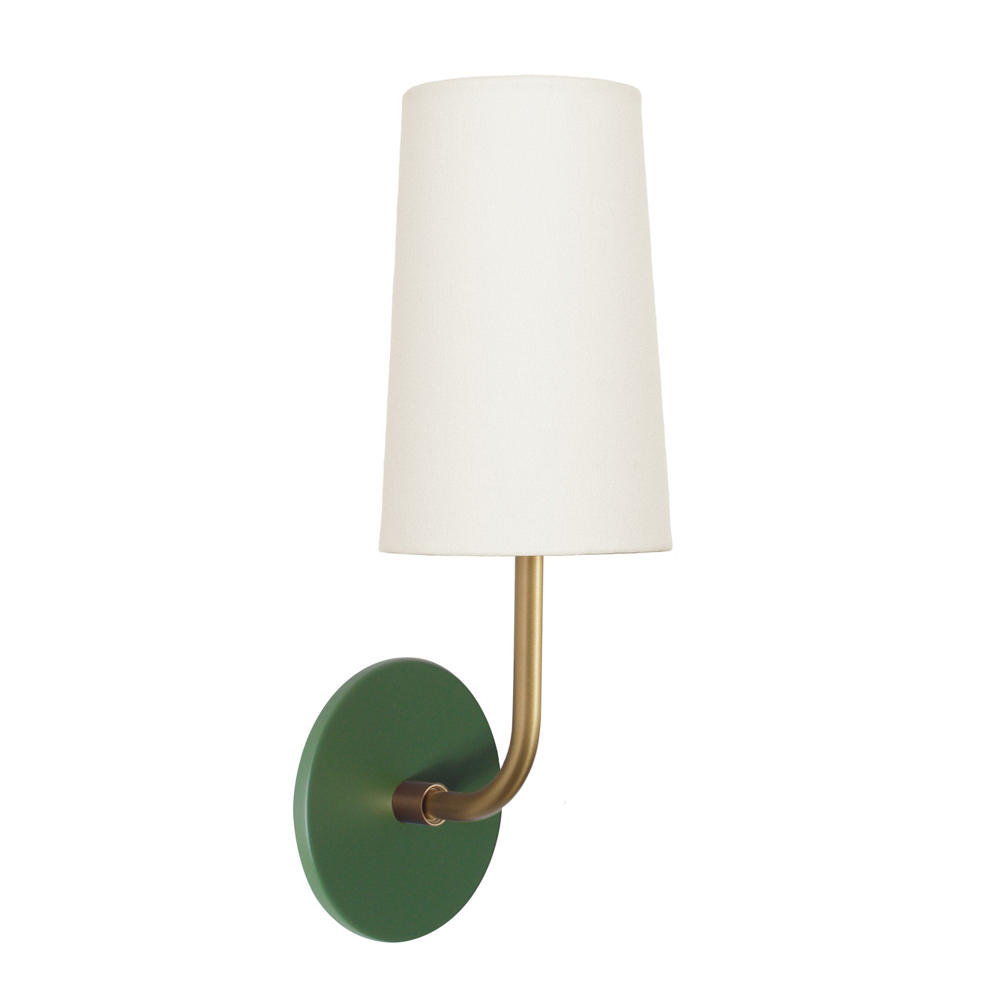 Timberline Linen shown in Heirloom Brass with a Secret Garden Green canopy