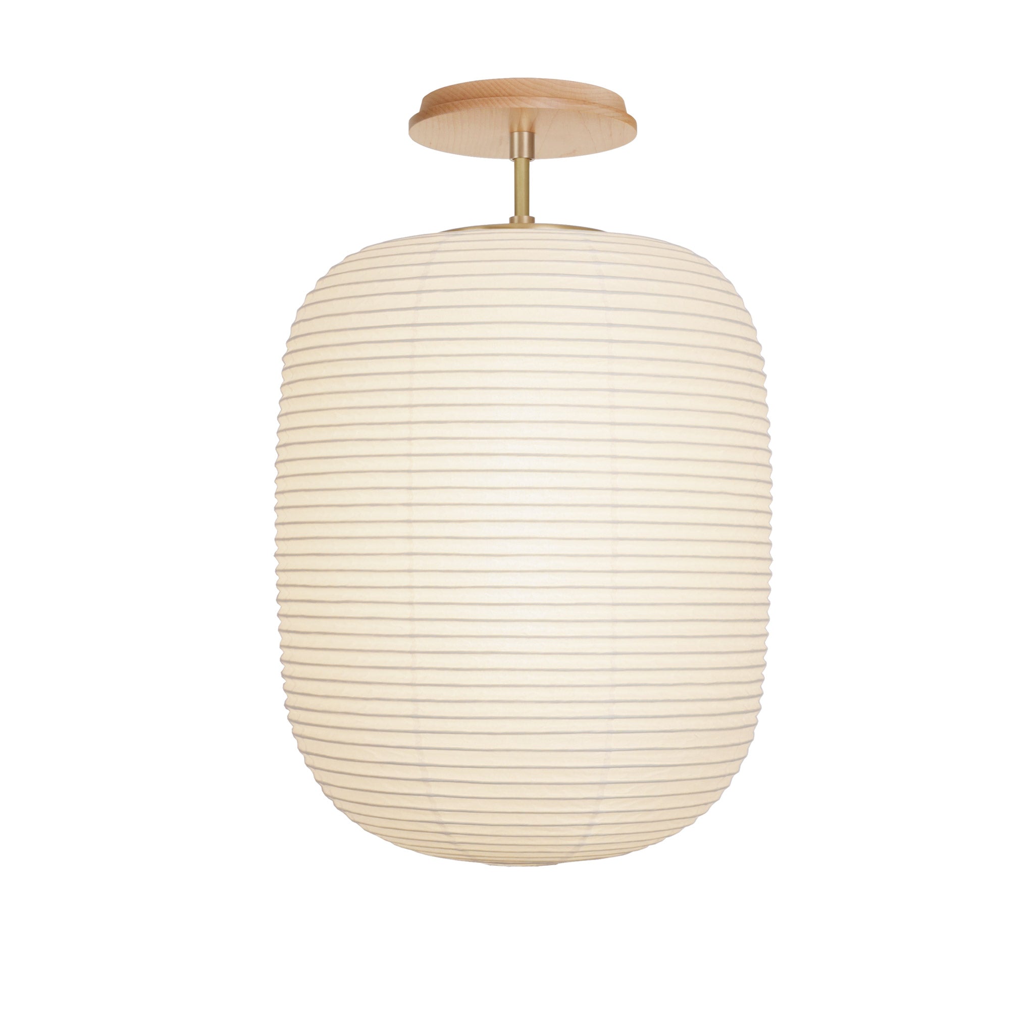 Umi Surface shown in Brass with a Maple Wood Canopy