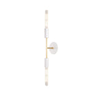 Venus shown in White with Brass accents and T10 Filament Bulbs